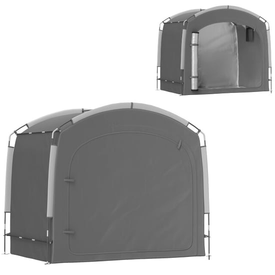 4goodz Mobiele fietstent voor 3-4 fietsen met 2 zijvakken - - Image 3