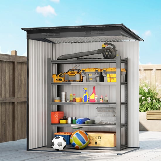 4goodz Tuinschuur metaal schuifdeur -106x159x181 cm - - Image 5