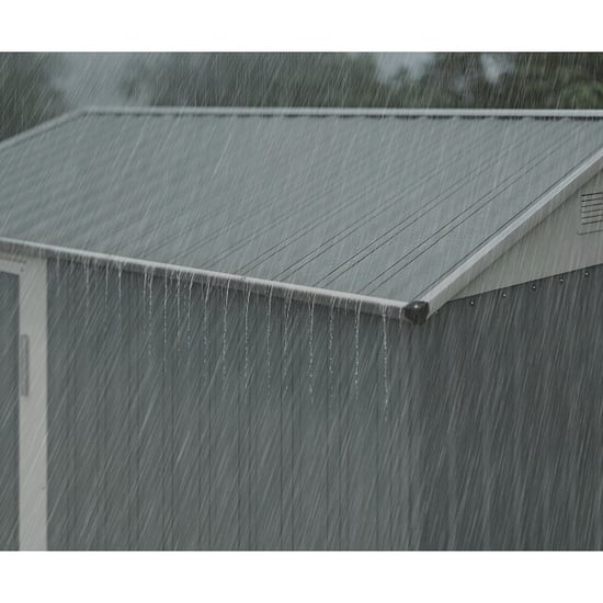 4goodz Metalen tuinschuur hoog en afsluitbaar 209x177x236 cm - - Image 6