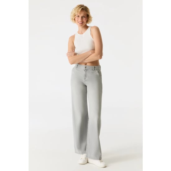 Cup of Joe Maxine wide leg jeans light grey - Image 4