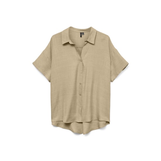 Vero Moda vmmelaney queeny ss shirt wvn 10325866 overcast - Image 1