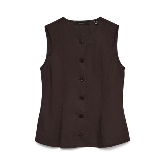 Vero Moda vmselma waistcoat wvn noos 10345675 chocolate torte - Image 1