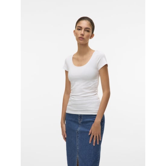 Vero Moda vmmaxi my soft ss u-neck noos 10148254 white - Image 4