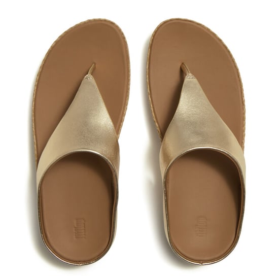 FitFlop Lulu lux graphic-weave leather toe-post sandals - Image 2