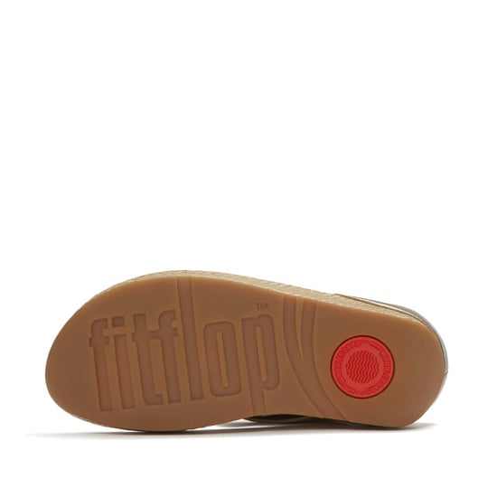 FitFlop Lulu lux graphic-weave leather toe-post sandals - Image 4