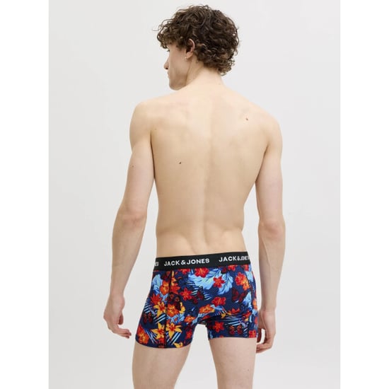 Jack & Jones Heren boxershorts effen trunks jacozzie 5-pack donkerblauw/zwart gebloemd/effen - Image 3