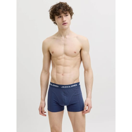 Jack & Jones Heren boxershorts effen trunks jacozzie 5-pack donkerblauw/zwart gebloemd/effen - Image 5