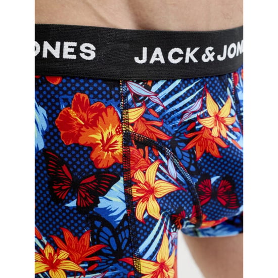 Jack & Jones Heren boxershorts effen trunks jacozzie 5-pack donkerblauw/zwart gebloemd/effen - Image 6