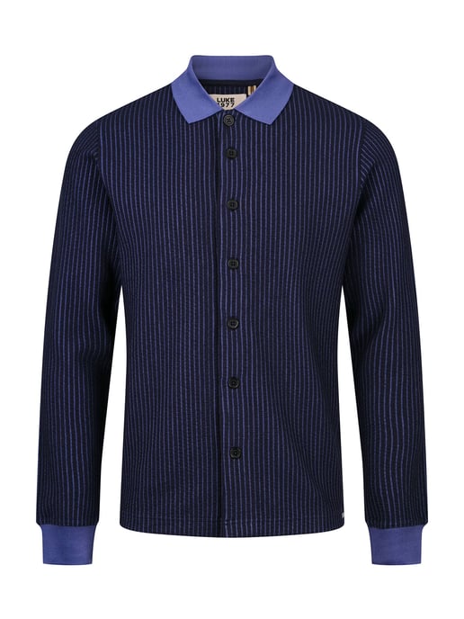 Luke 1977 Men's Matagalpa Polo in Dark Navy - Image 1