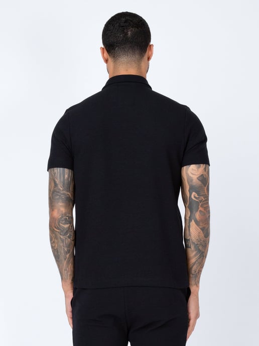 Luke 1977 Men's Fuego Polo in Black - Image 4