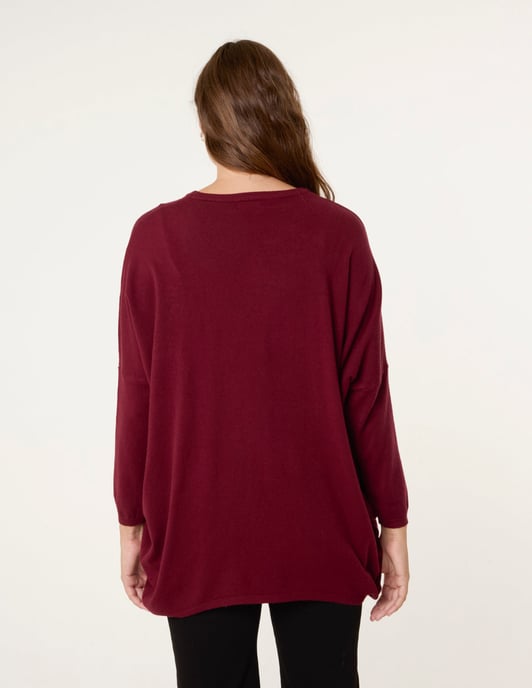 Embroidered Round Neck Jumper - Image 4