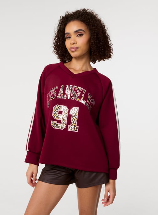 Metallic Leopard Long Sleeve Sports Jersey - Image 4