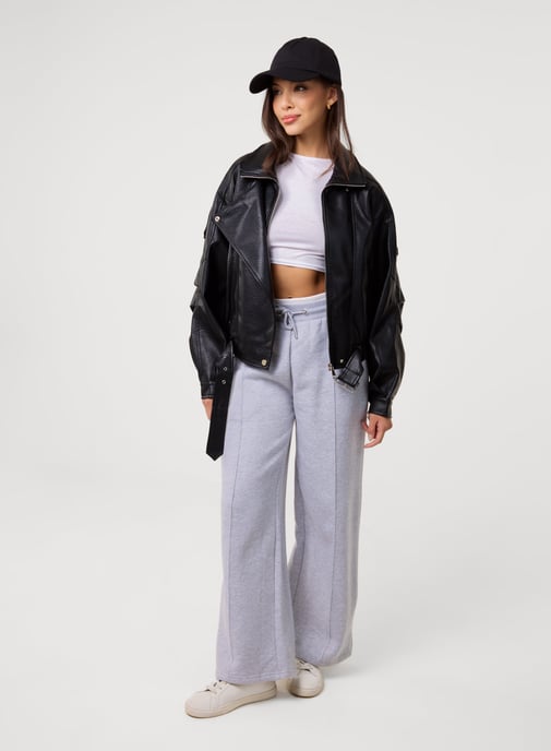 Oversized PU Leather Jacket - Image 3