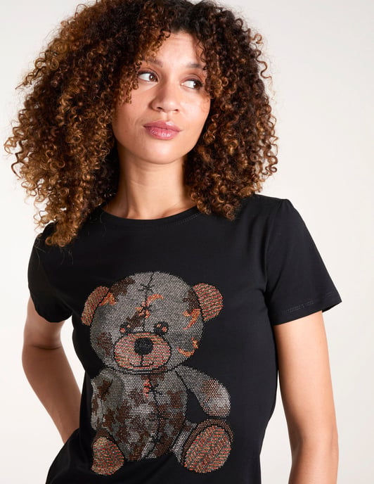 Diamante Teddy Bear T-shirt - Image 3