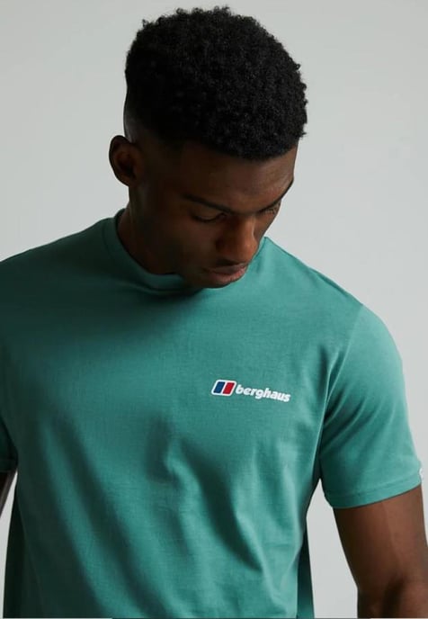 Berghaus Everest Mountain Ridge T-Shirt in Teal Green - Image 4