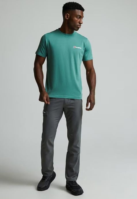 Berghaus Everest Mountain Ridge T-Shirt in Teal Green - Image 5