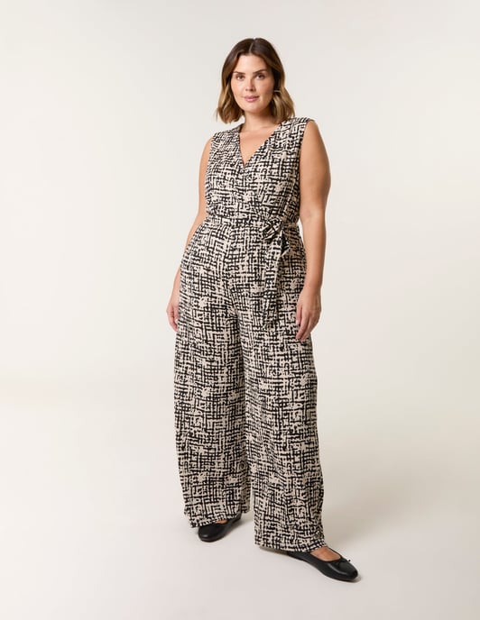 Curve Sleeveless Belted Jumpsuit - Image 2