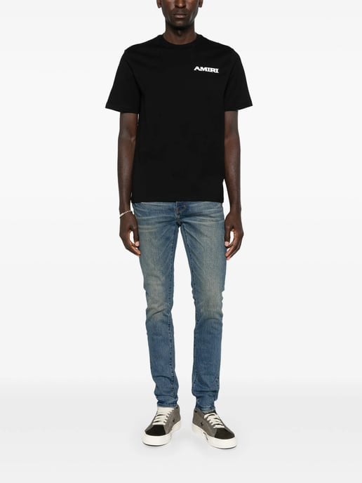 Sports Logo T-Shirt in Black - Image 1