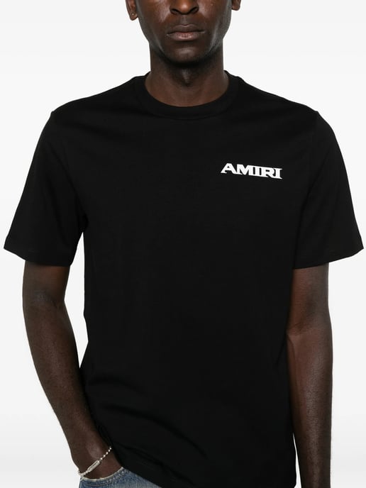 Sports Logo T-Shirt in Black - Image 5