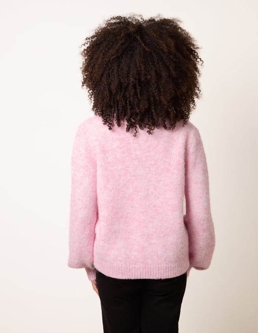 Gold Tone Flower Embossed Button Cardigan - Image 4