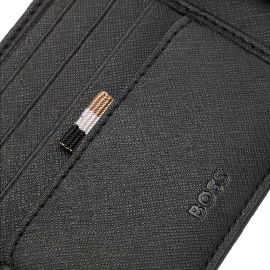 Hugo Boss Mens Leather Wallet Zair_4cc Bifold Credit Cardholder - Image 5