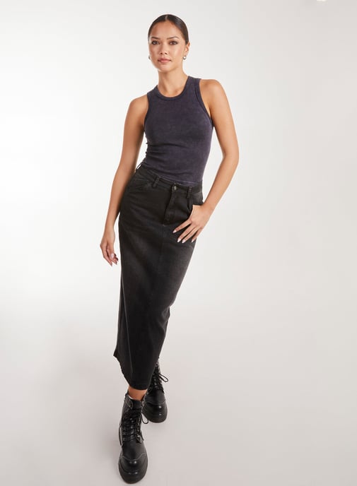 Washed Active Rib Vest - Image 2
