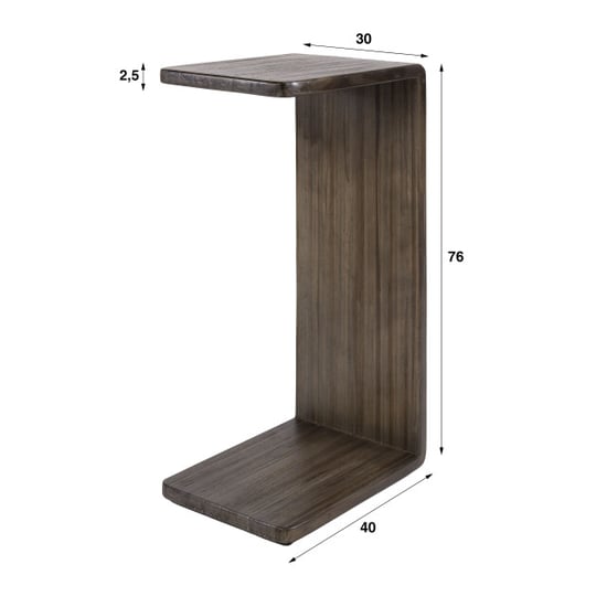 Hoyz bijzettafel maya - 30x40x76 cm - Image 3
