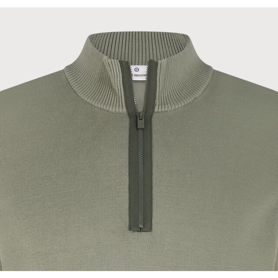 Blue Industry De half-zip pullover met ribkraag | - Image 2