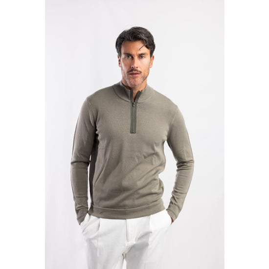 Blue Industry De half-zip pullover met ribkraag | - Image 6