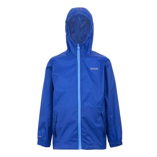 Regatta Great Outdoors Childrens/Kids Pack It Jacket III Waterproof Packaway Black (Olympian Blue/Elysium Blue) - Image 1