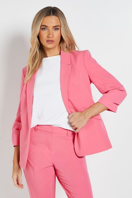 Ruched Sleeve Blazer - Image 1