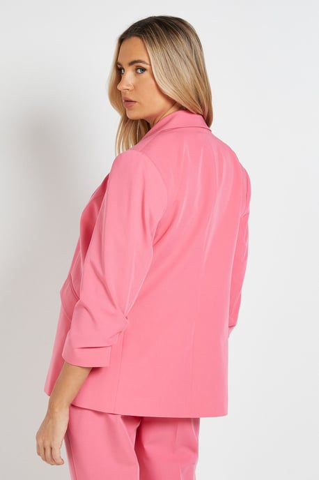 Ruched Sleeve Blazer - Image 3