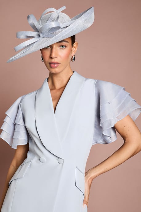 Lisa Tan Frill Sleeve Statement Blazer - Image 4