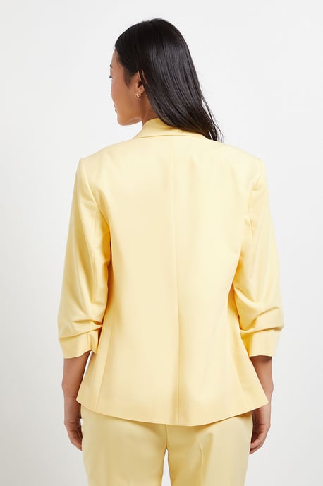 Petite Ruched Sleeve Blazer - Image 4
