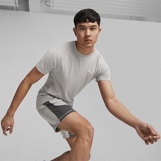 Mens Evostripe Drycell T Shirt in Grey - Image 1