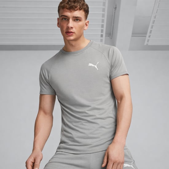 Mens Evostripe Drycell T Shirt in Grey - Image 6