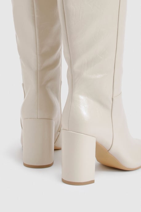 Wide Fit Block Heel Knee High Boots - Image 4
