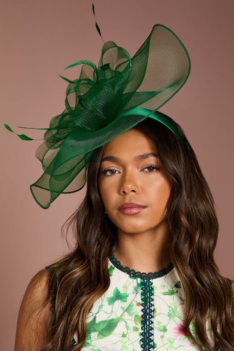 Structured Mesh Bow Flat Fascinator - Image 2