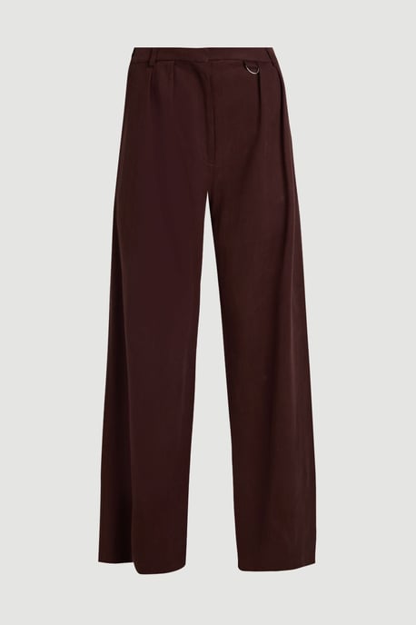 Tencel Blend Tailored Wide Leg Trouser - Image 1