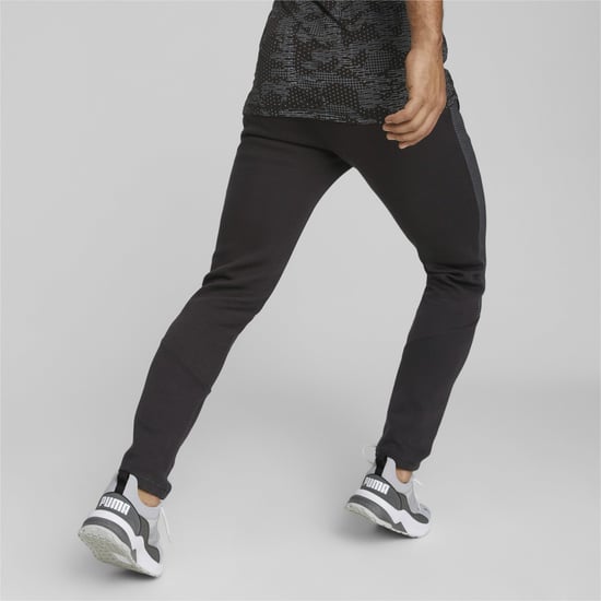 Mens Evostripe Drycell Sweatpants Tracksuit Bottoms in Black - Image 3