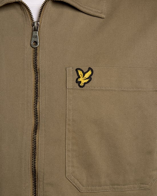X569 Zip Overhemd in Saliegroen - Image 6