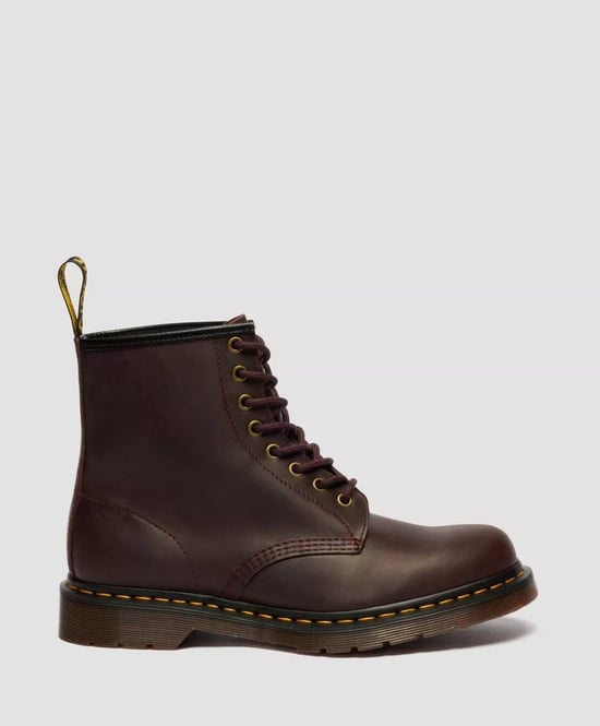 Dr. Martens 1460 Crazy Horse Leather Cherry Red Boots - Image 3