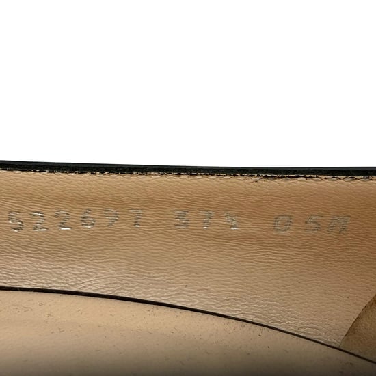 Gucci G-Embellished Block-Heeled Pumps in Black Leather - Image 6