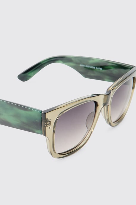 Plastic Rectangle Sunglasses - Image 3