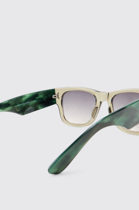 Plastic Rectangle Sunglasses - Image 4