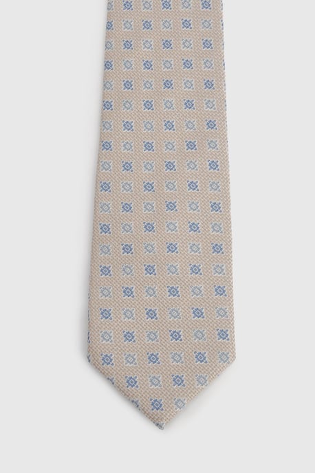 Champagne Textured Pattern Tie - Image 3