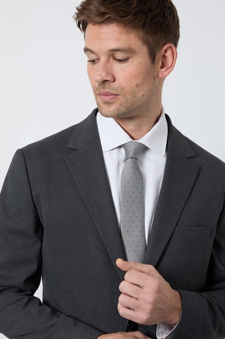 Taupe Polka Dot Tie - Image 2