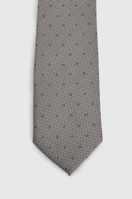 Taupe Polka Dot Tie - Image 3