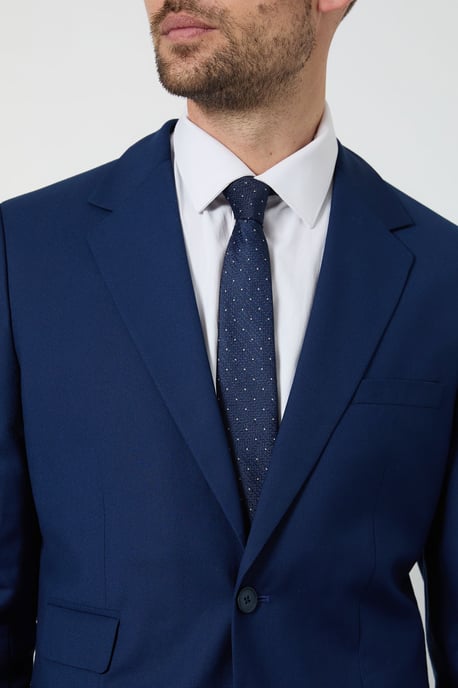 Navy Polka Dot Tie - Image 2
