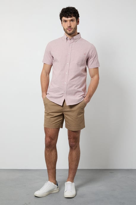 Pink Fine Stripe Short Sleeve Shirt - Image 2